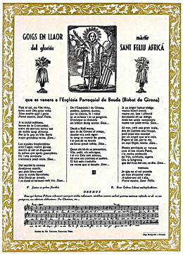 Goigs a Sant Feliu l'Africà